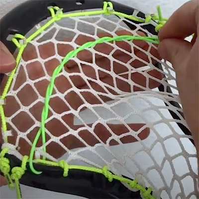 The Shooter String for Lacrosse Stick Head
